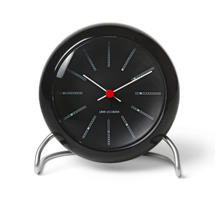 AJ Bankers テーブルクロック - Black - Arne Jacobsen Clocks | アルネ・ヤコブセン クロック