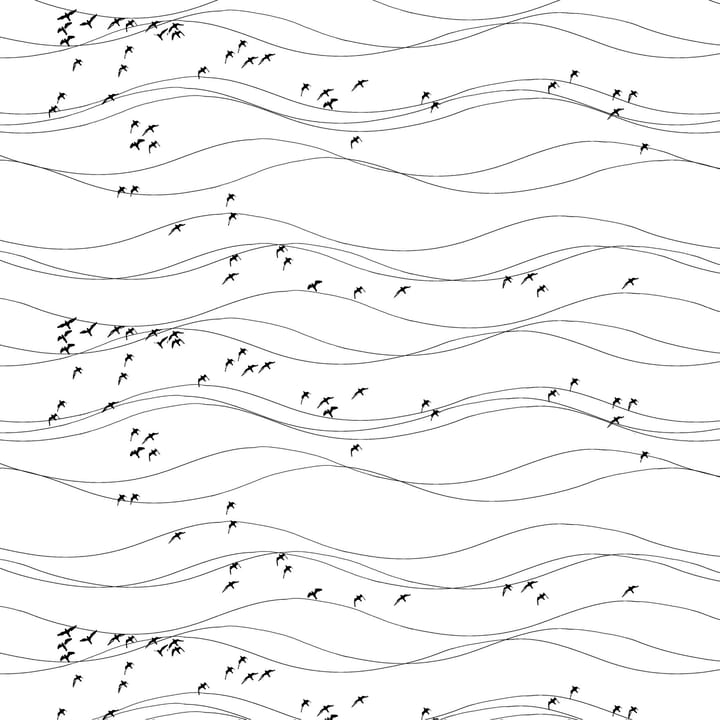 Flyttfåglar ファブ�リック - black - Arvidssons Textil | アルビットソン