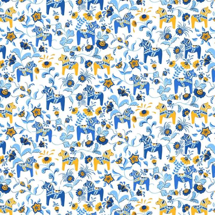 Leksand ミニ ファブリック - Yellow-blue - Arvidssons Textil | アルビットソン