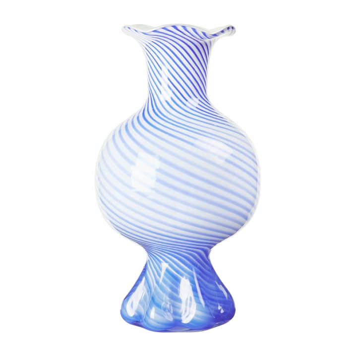 Mella ��花瓶 30 cm - Intense blue-off white - Broste Copenhagen | ブロスト コペンハーゲン
