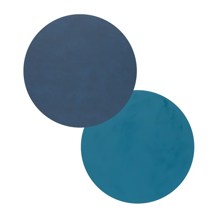 Nupo コースター サークル ��ダブルサイド - Midnight blue-petrol - LIND DNA | リンド ディーエヌエー