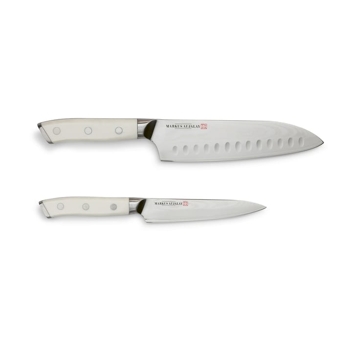 Markus Damascus ジャパニーズ ナイフセット - Japanese chef's knife and paring knife - Markus Aujalay