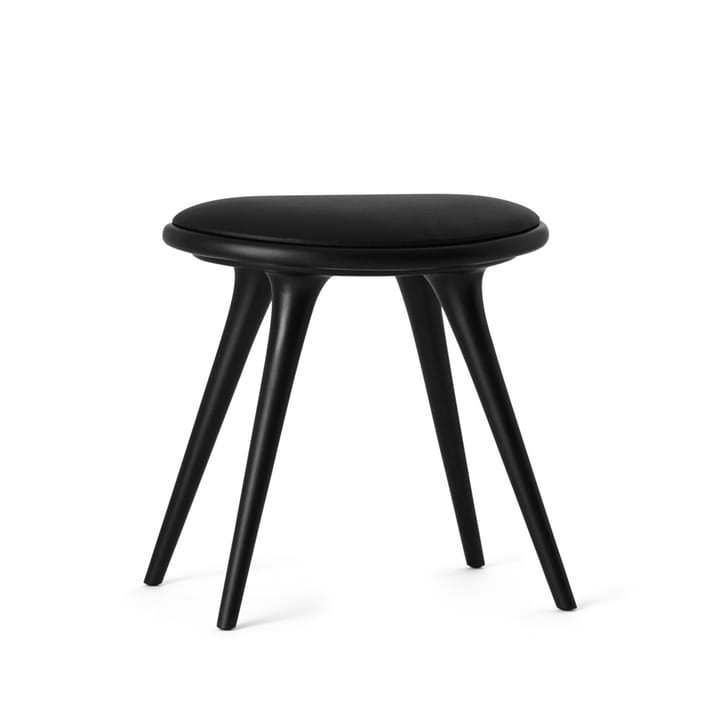 Mater スツール - Leather black. black stained beech stand - Mater