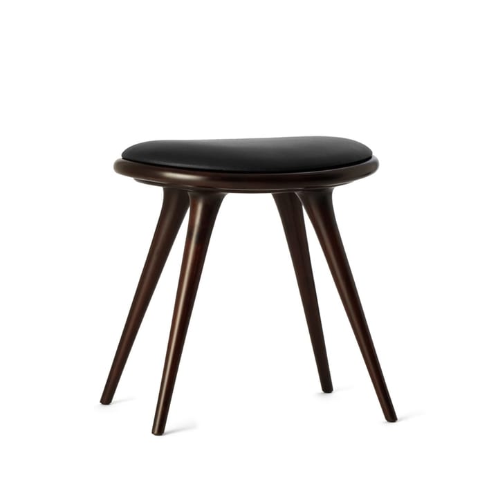Mater スツール - Leather black. dark stained beech stand - Mater