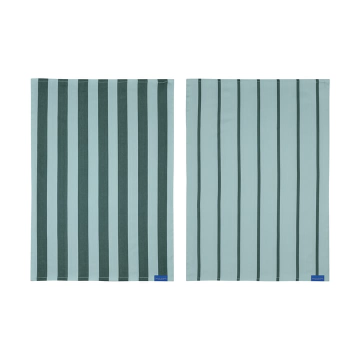 Stripes キッチンタオル 50x70 cm 2枚セット - Mint - Mette Ditmer | メッテ ディトマー