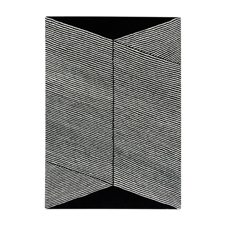 Rectangles ウールラグ ブラック - 170x240 cm - NJRD | 二オール
