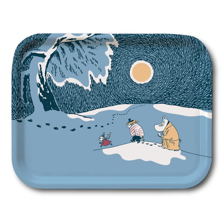 Snow moonlight ムーミントレイ winter 2021 - 20x27 cm - Opto Design | オプトデザイン