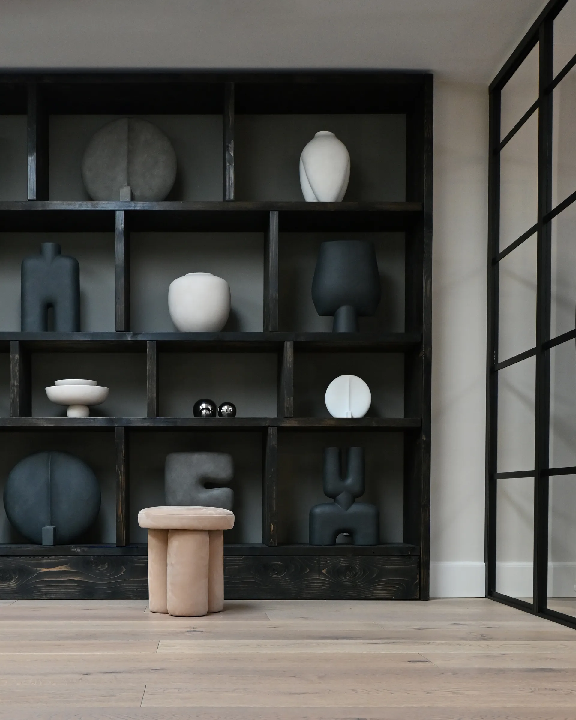 Big フットスツール Ø38x43 cm, Nubuck 101 Copenhagen