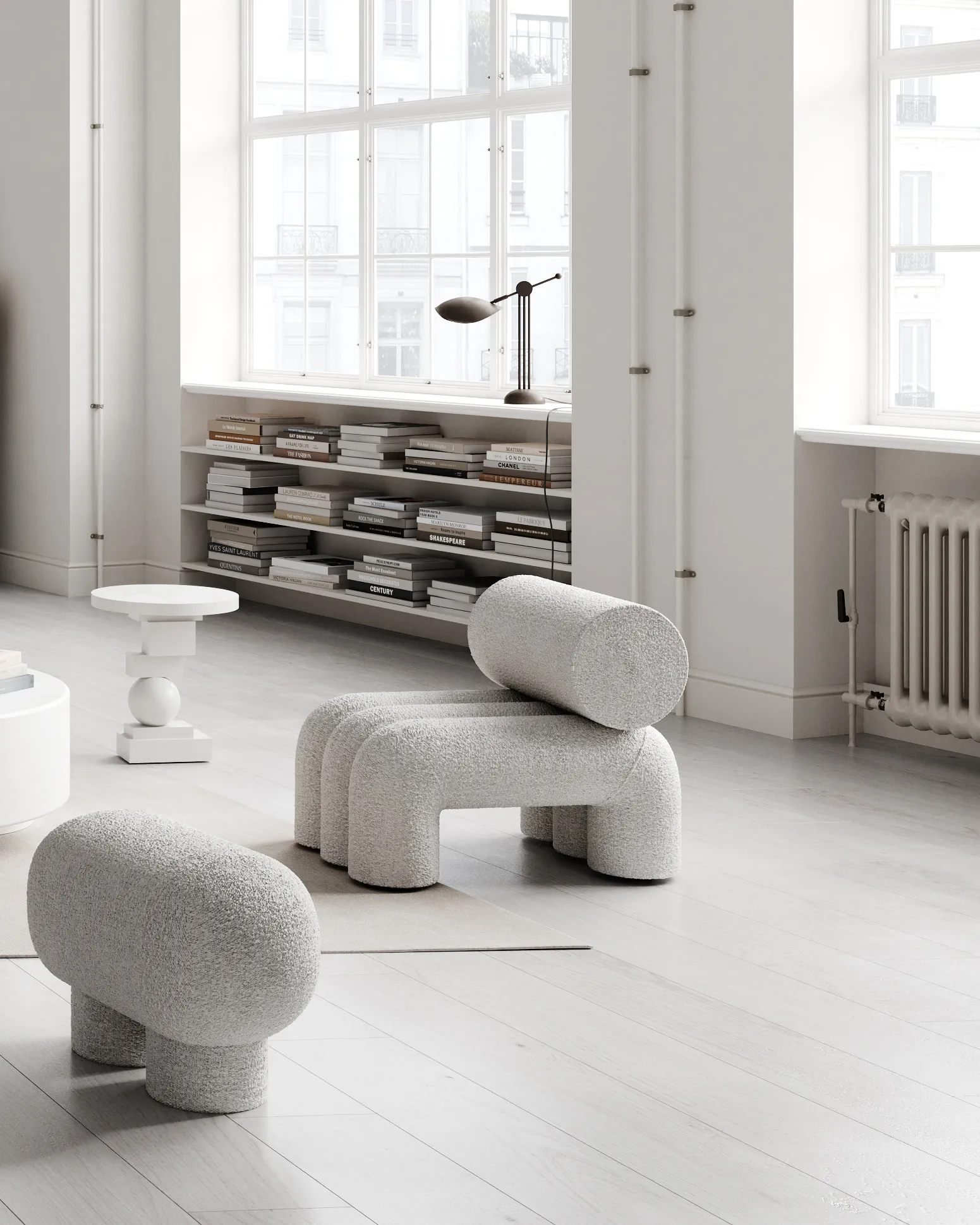 Big フットベンチ S, Nubuck 101 Copenhagen