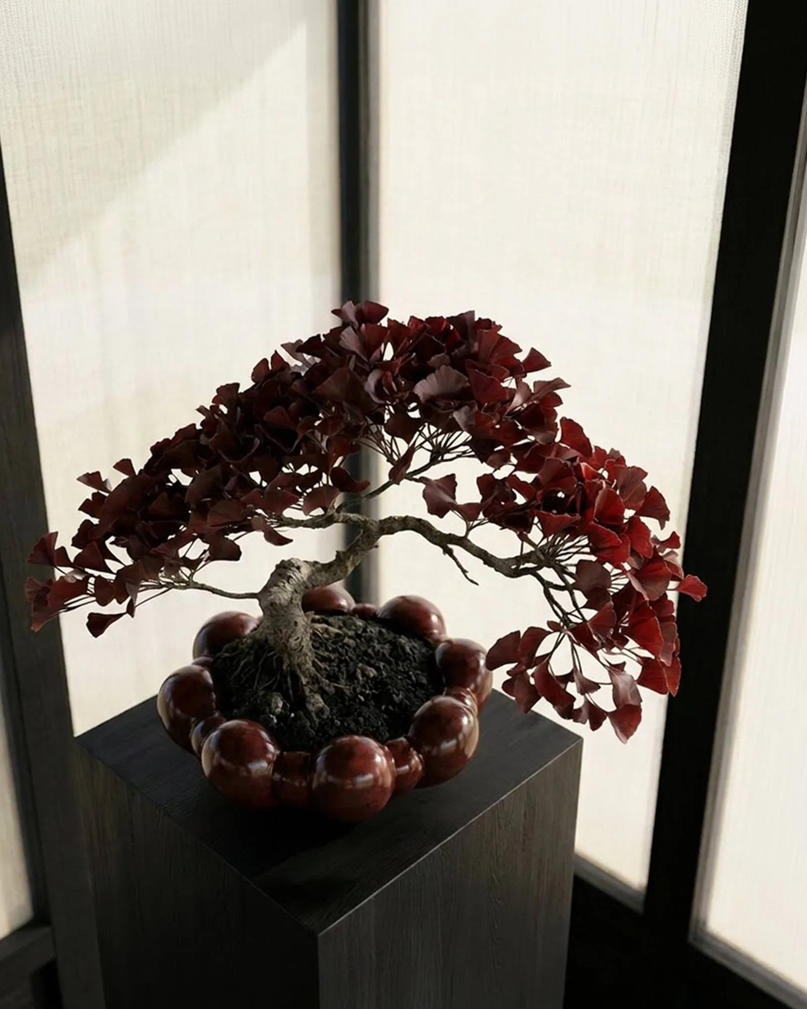 Bloom トレイ ボウル large, Maroon 101 Copenhagen