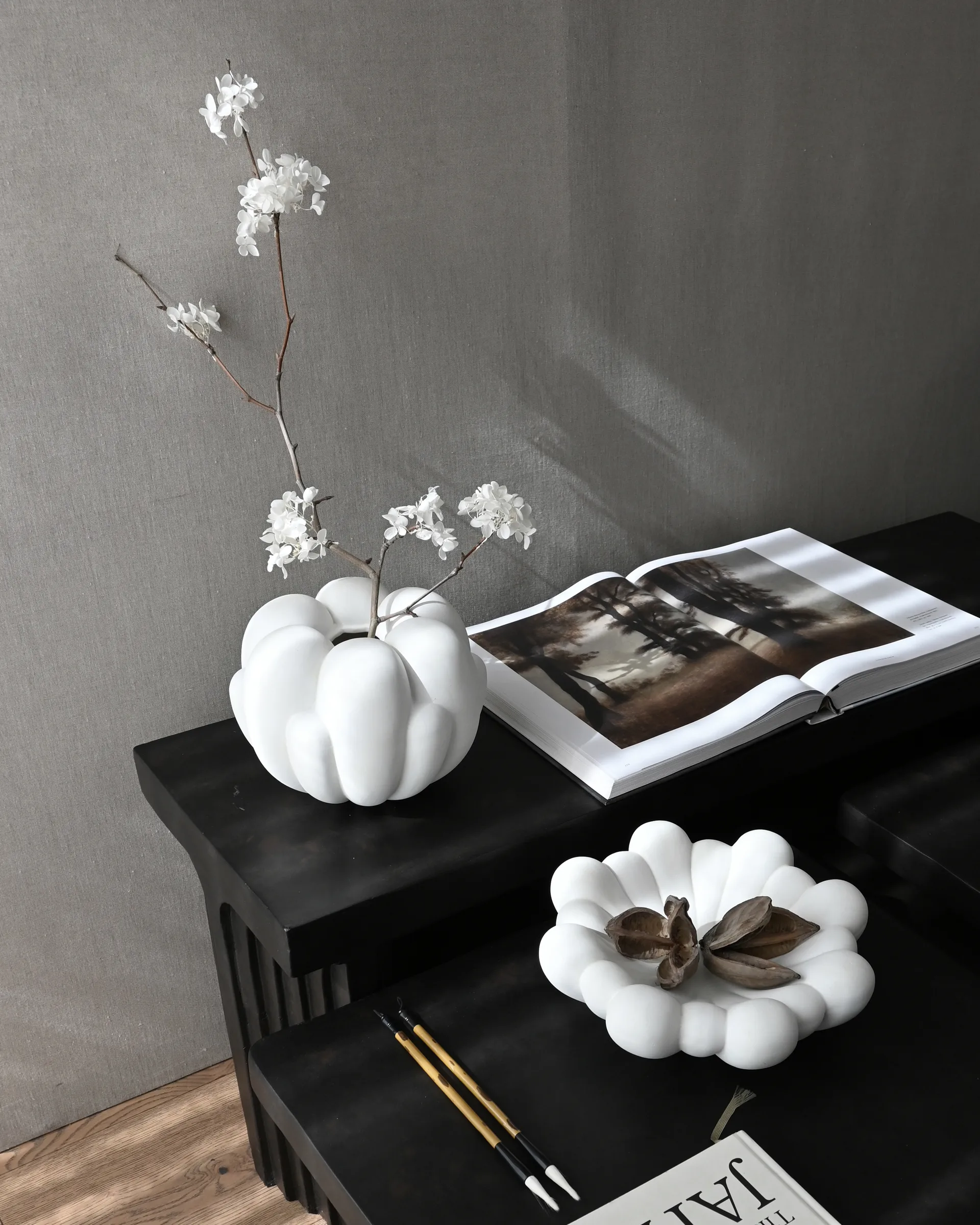 Bloom ベース Small 22.5x24 cm, Bone white 101 Copenhagen