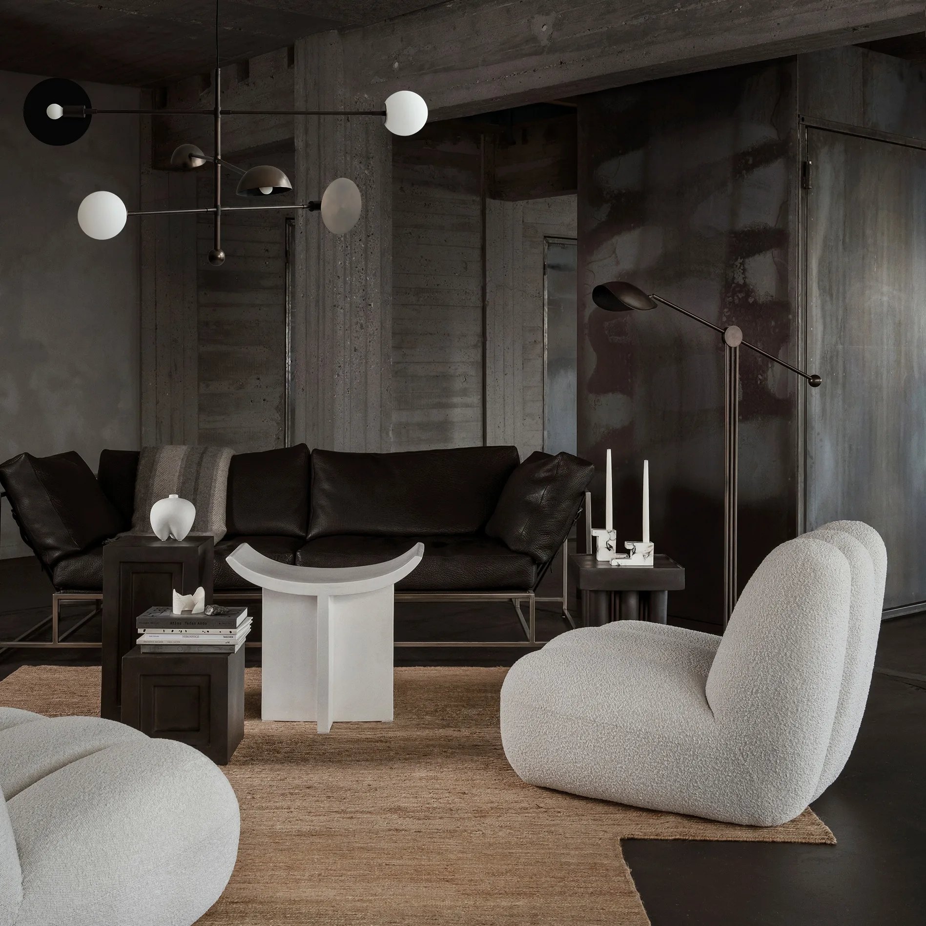 Brick low キャンドルホルダー 7.5x14 cm, Calacatta 101 Copenhagen