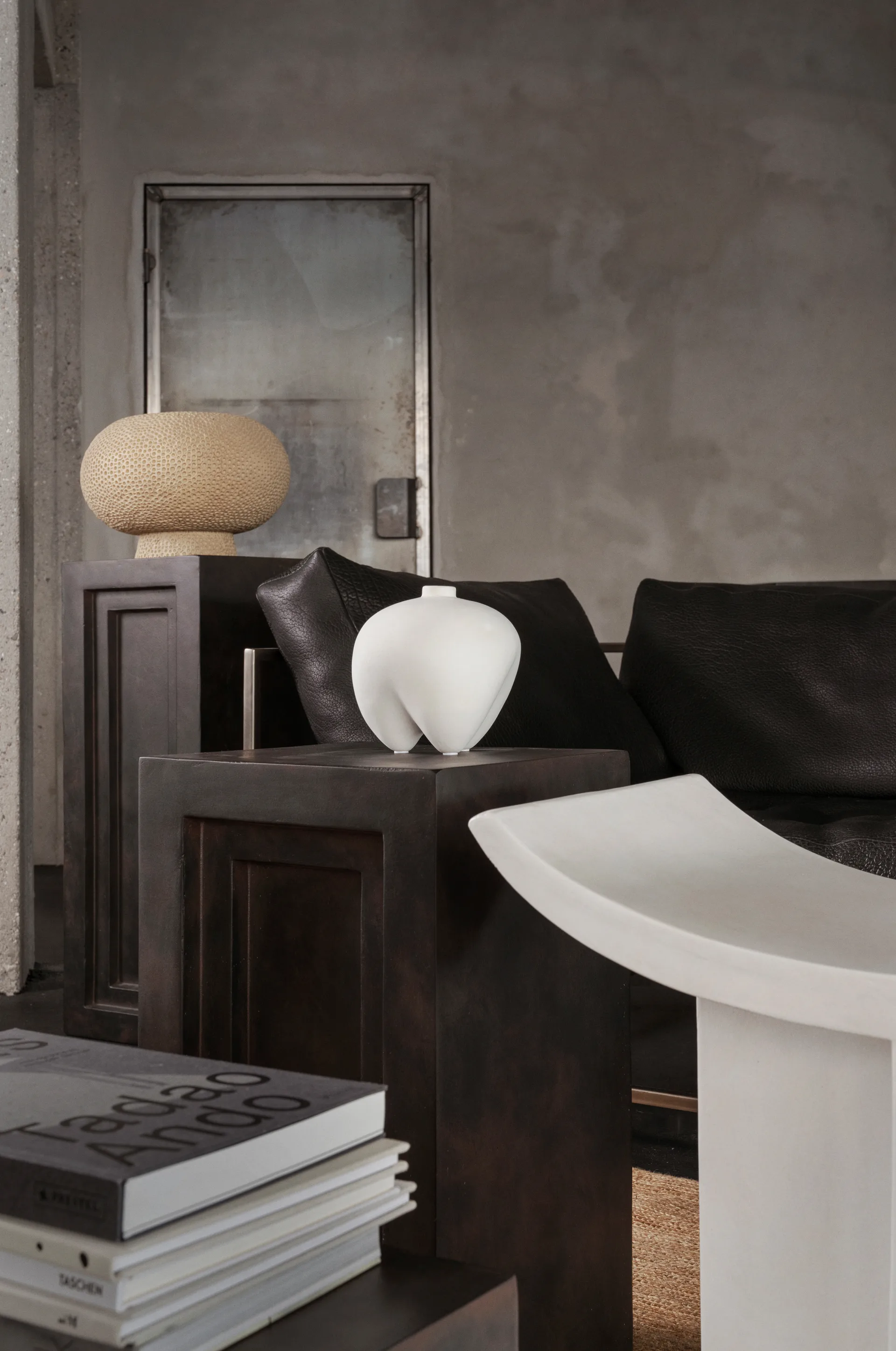 Brutus スツール 50x60 cm, Bone White 101 Copenhagen