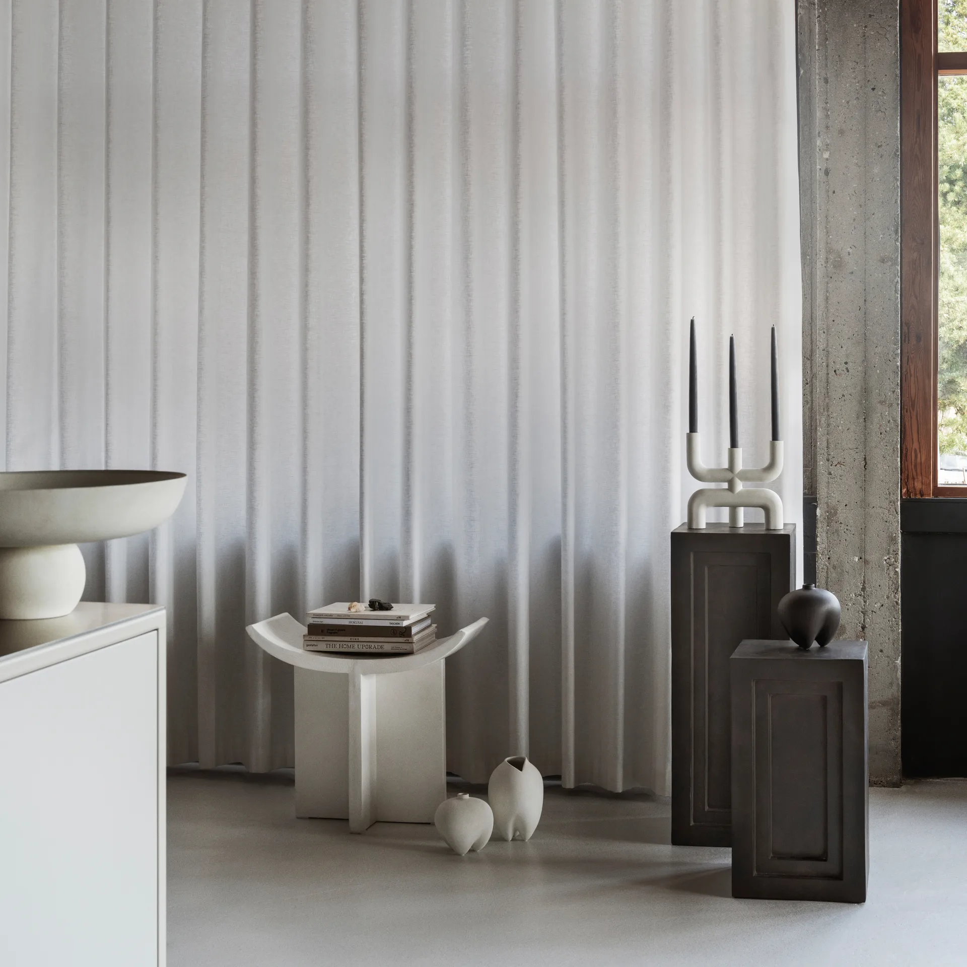 Brutus スツール 50x60 cm, Bone White 101 Copenhagen