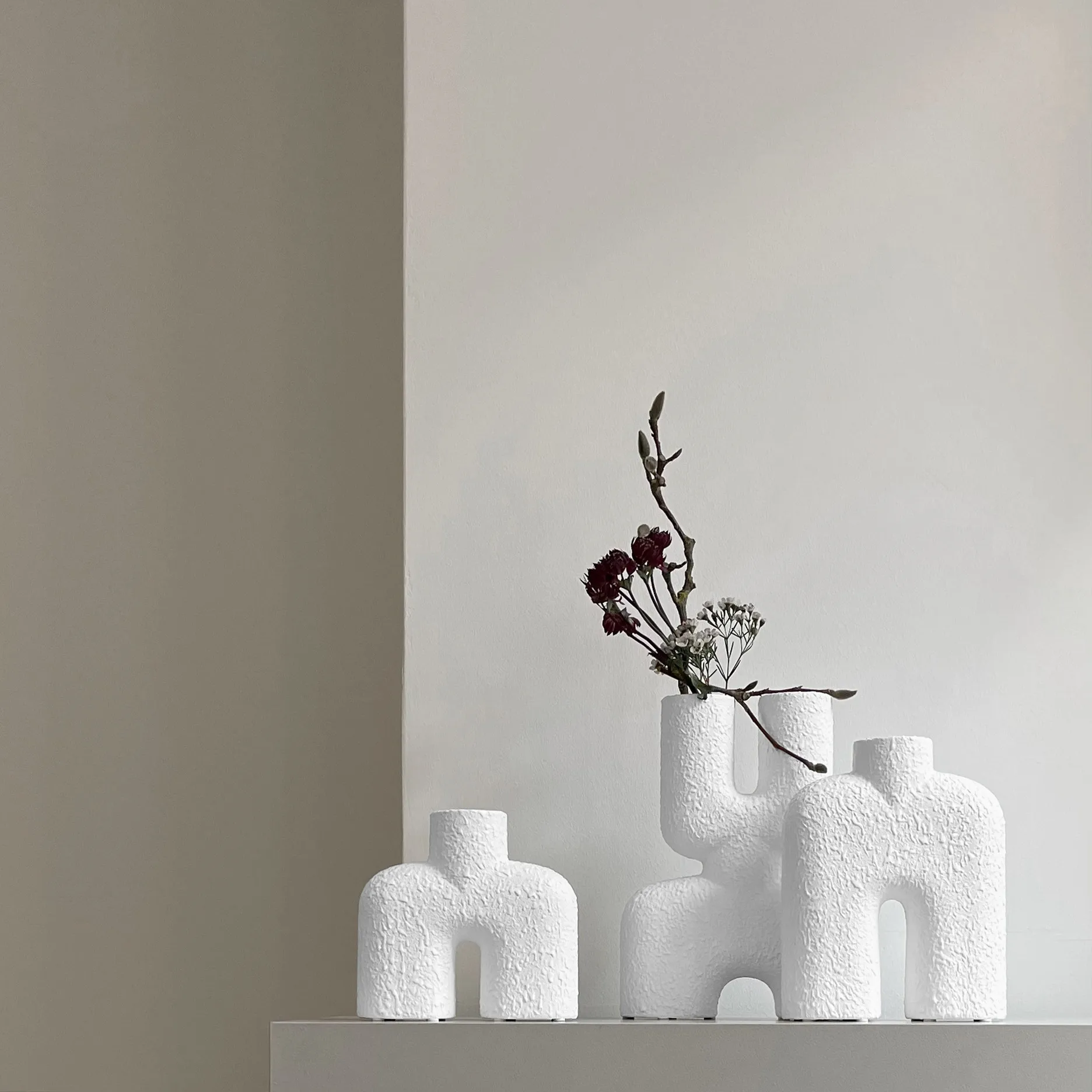 Cobra Double Mini 花瓶 22x28 cm, Bubble white 101 Copenhagen