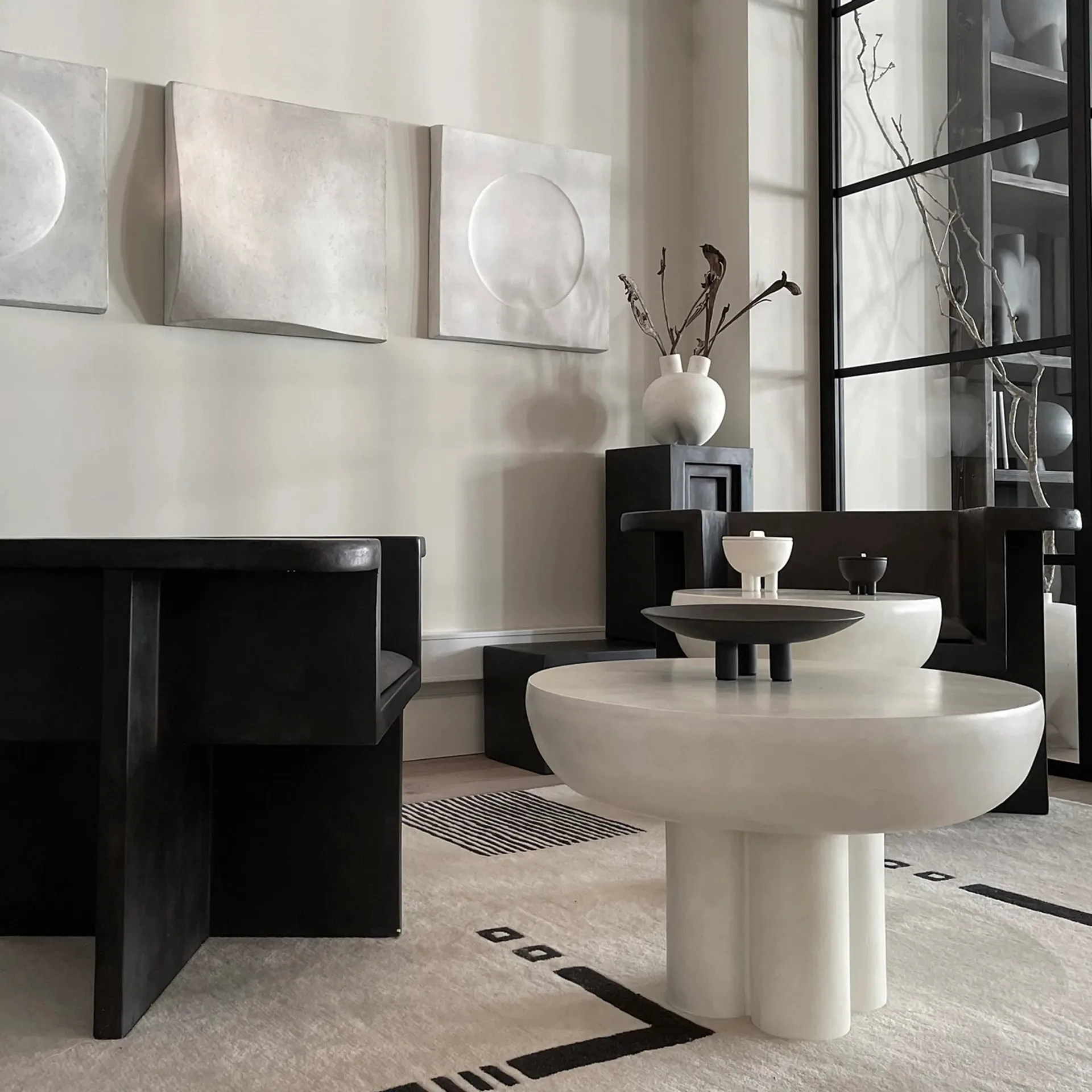 Crown サイドテーブル tall Ø45 cm, Bone white 101 Copenhagen