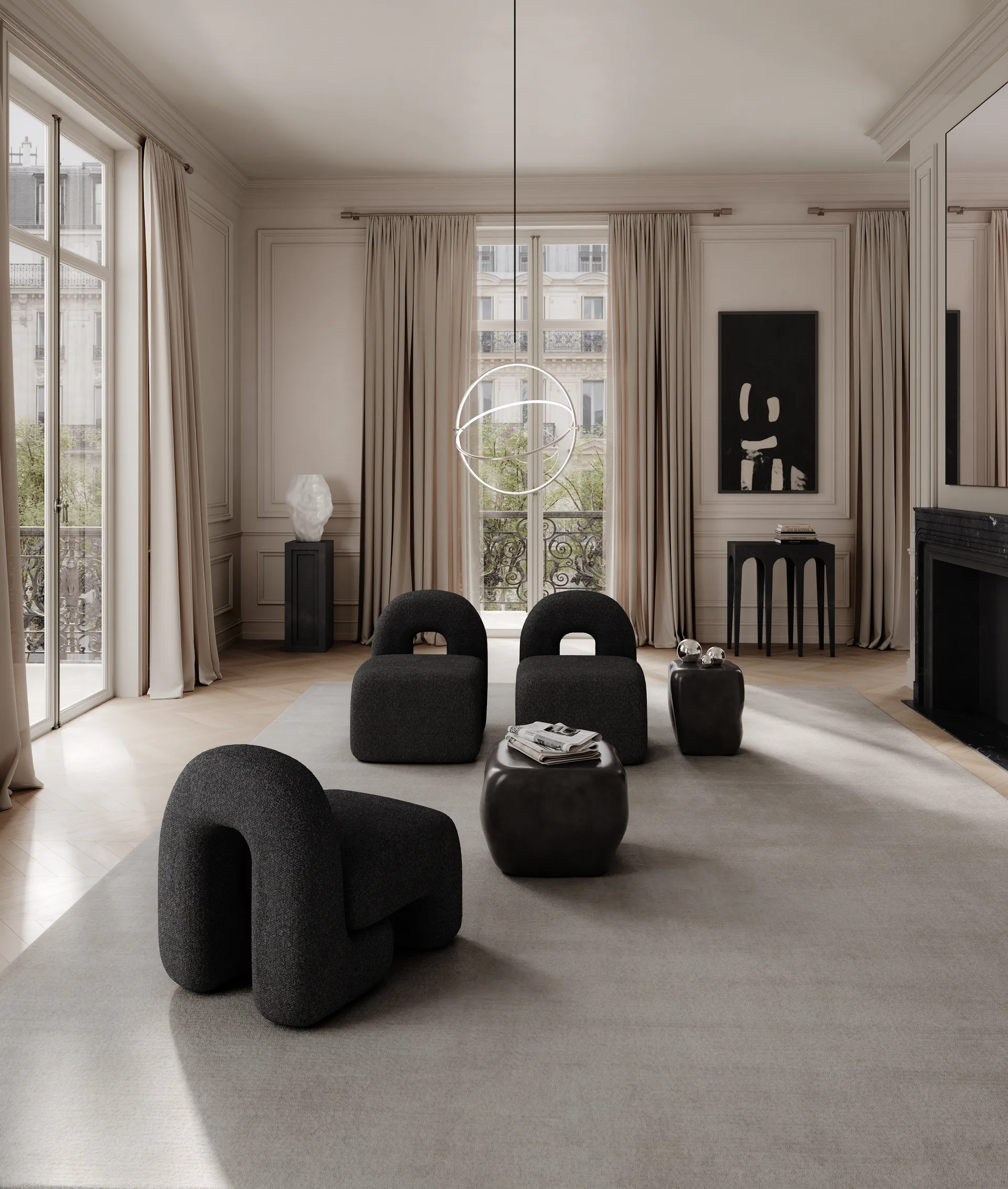 Daiku ラウンジチェア, Deep taupe 101 Copenhagen