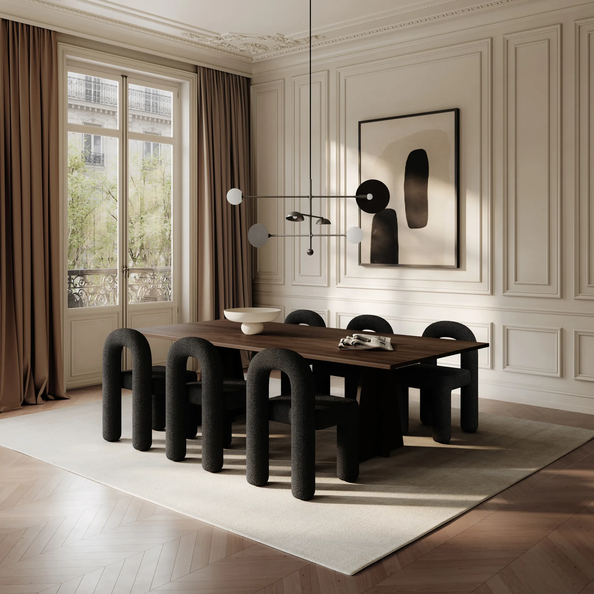 Daiku ダイニングチェア, Deep taupe 101 Copenhagen