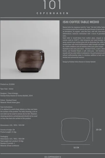 Ishi コーヒーテーブル Medium - Smoked forest - 101 Copenhagen