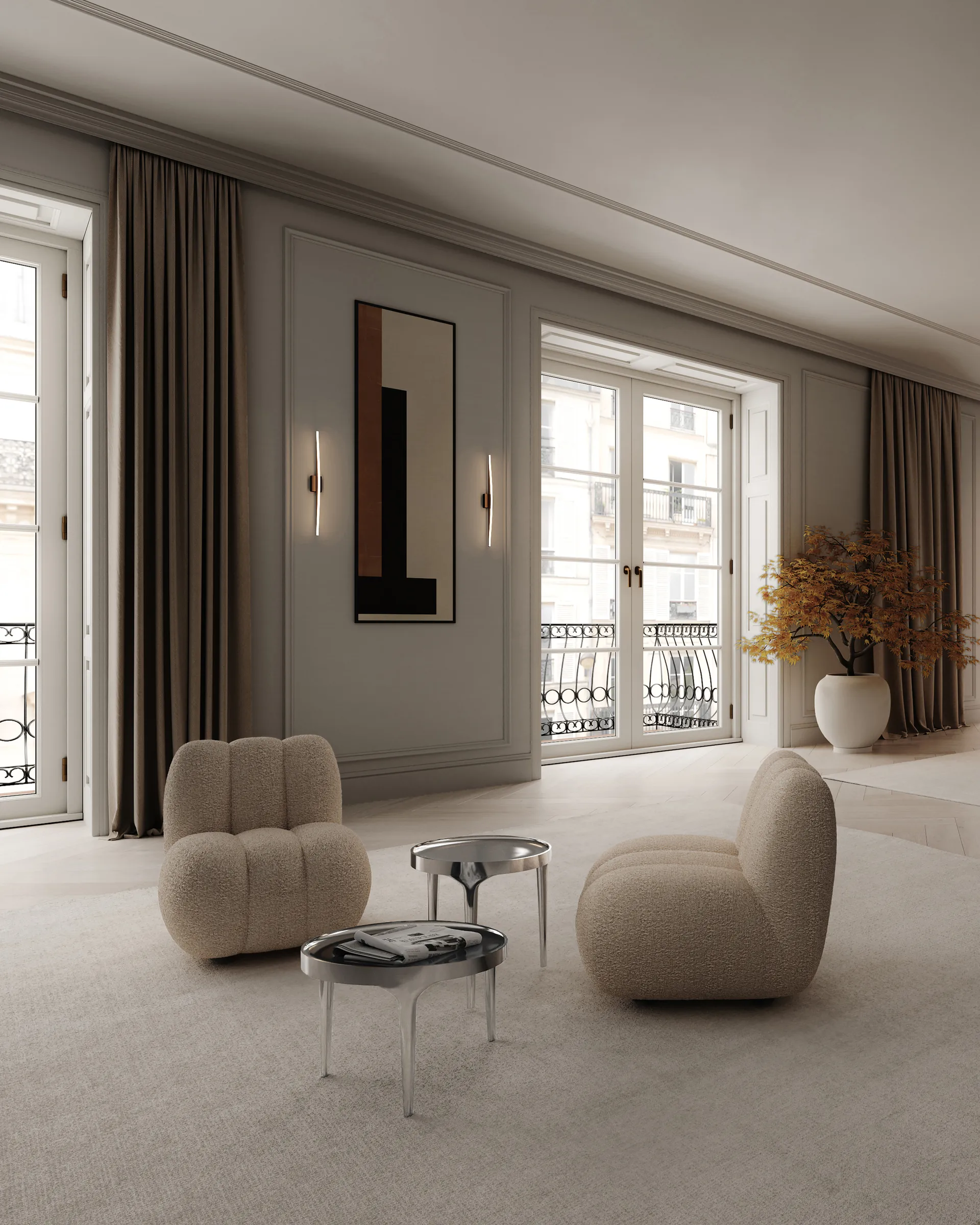 Phantom テーブル, Chrome tall 101 Copenhagen