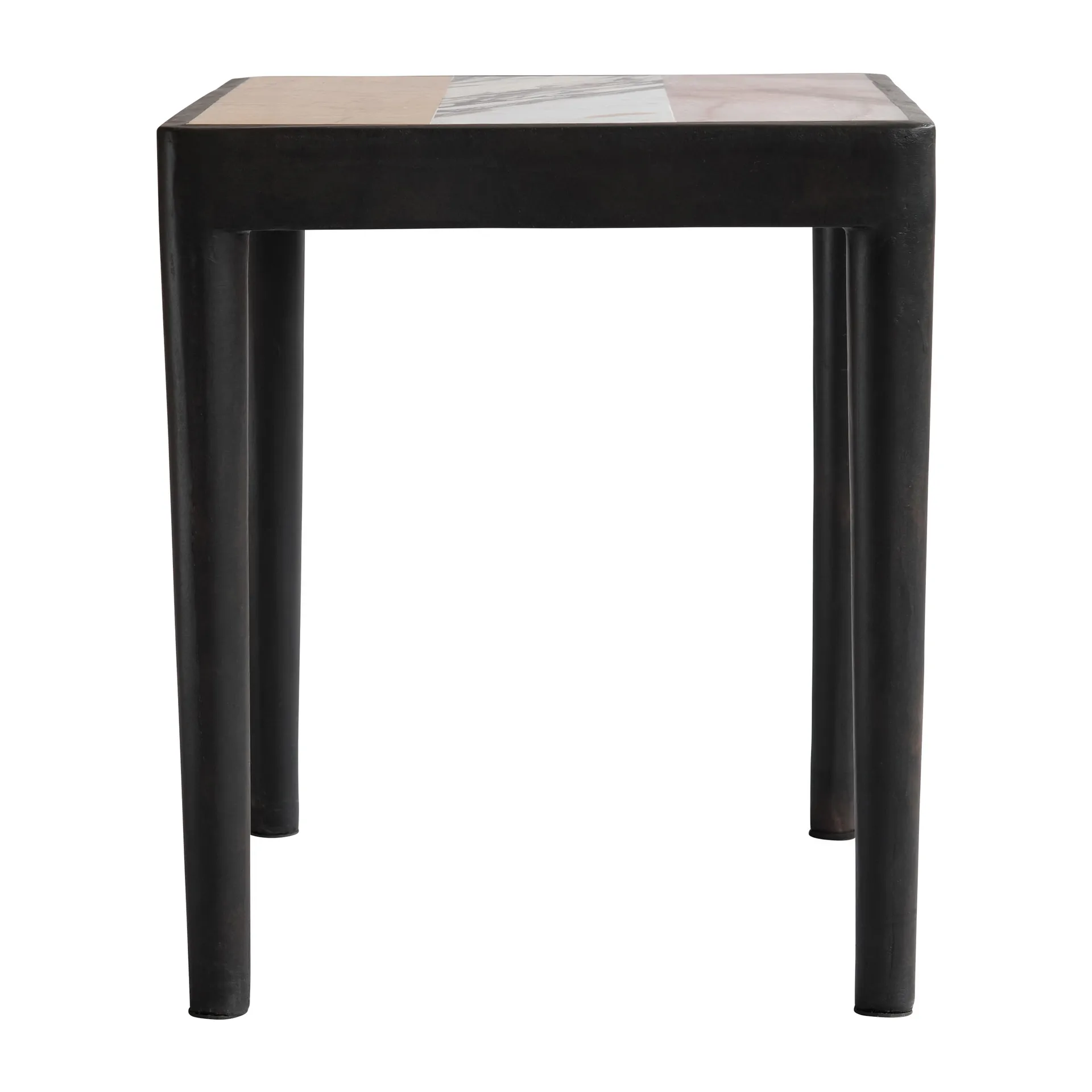 Tairu テーブル 38x38 cm ストライプ, Peach-Calacatta-Yellow 101 Copenhagen