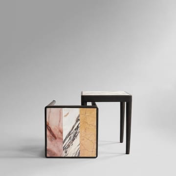 Tairu テーブル 38x38 cm ストライプ - Peach-Calacatta-Yellow - 101 Copenhagen