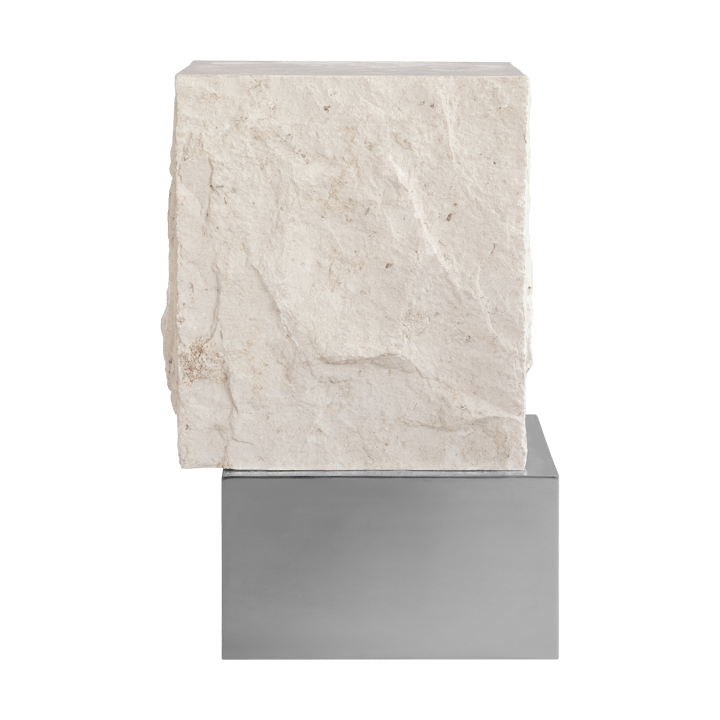 Temple サイドテーブル tall 50x33 cm - Chrome-limestone - 101 Copenhagen