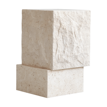 Temple サイドテーブル tall 50x33 cm - Chrome-limestone - 101 Copenhagen