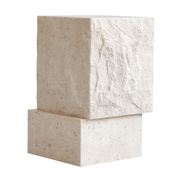 Temple サイドテーブル tall 50x33 cm, Chrome-limestone 101 Copenhagen