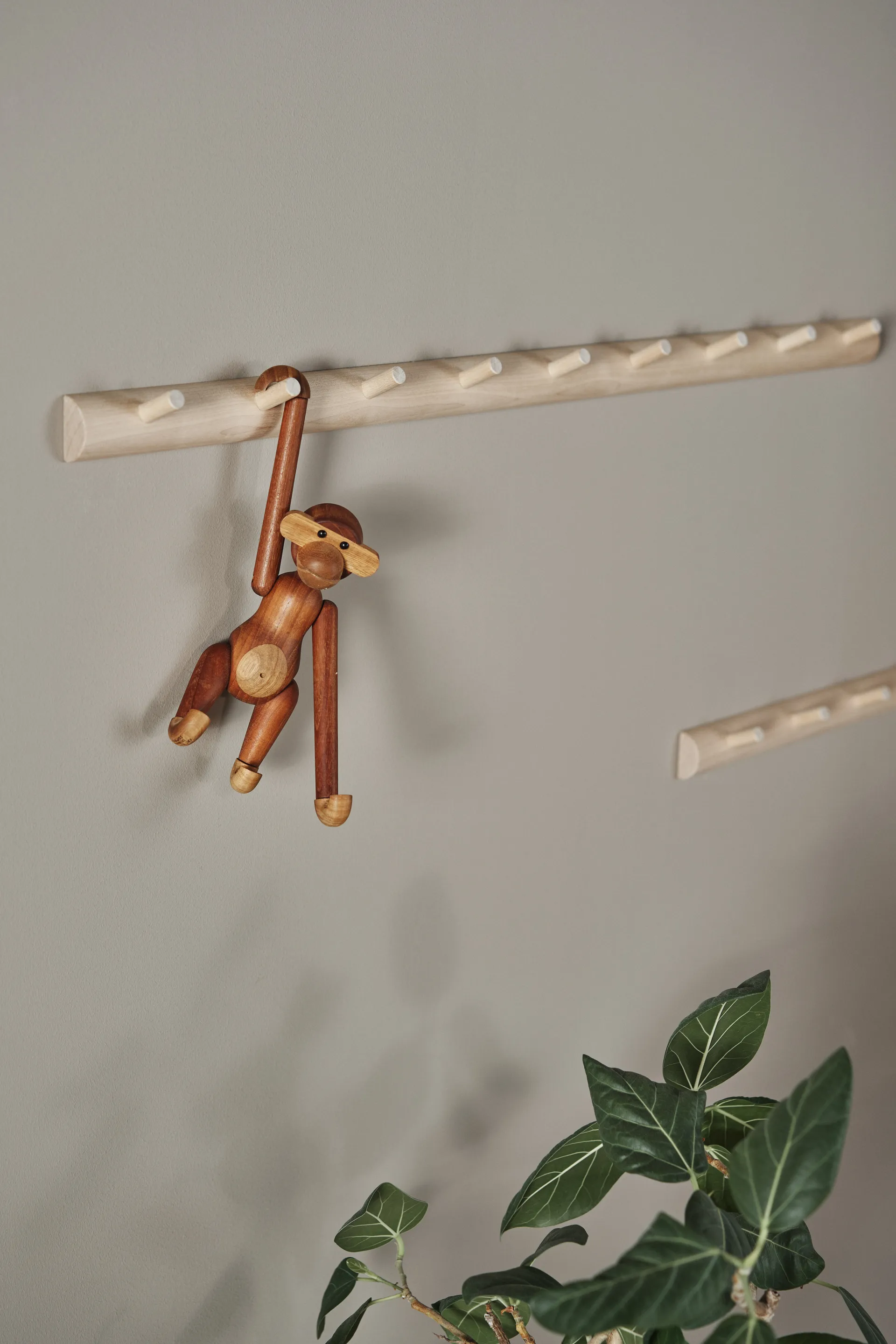 Allsarp フックラック フック5個, Oak 1898