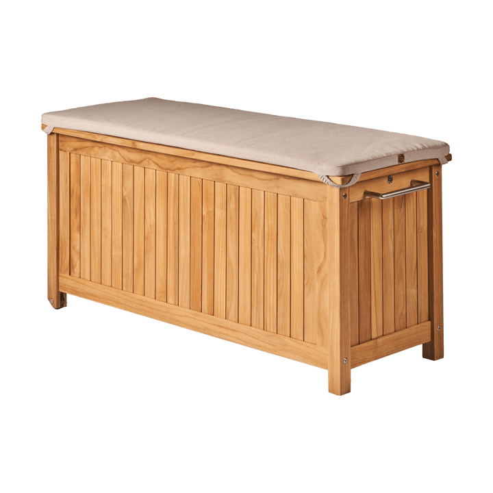 Bjärknäs クッションボックス 車輪付き S 130x50x60 cm, Teak 1898