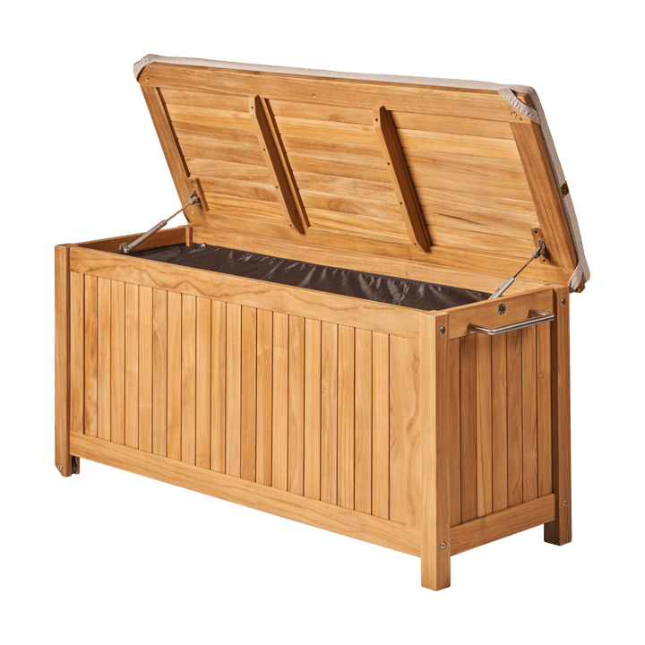 Bjärknäs クッションボックス 車輪付き S 130x50x60 cm, Teak 1898