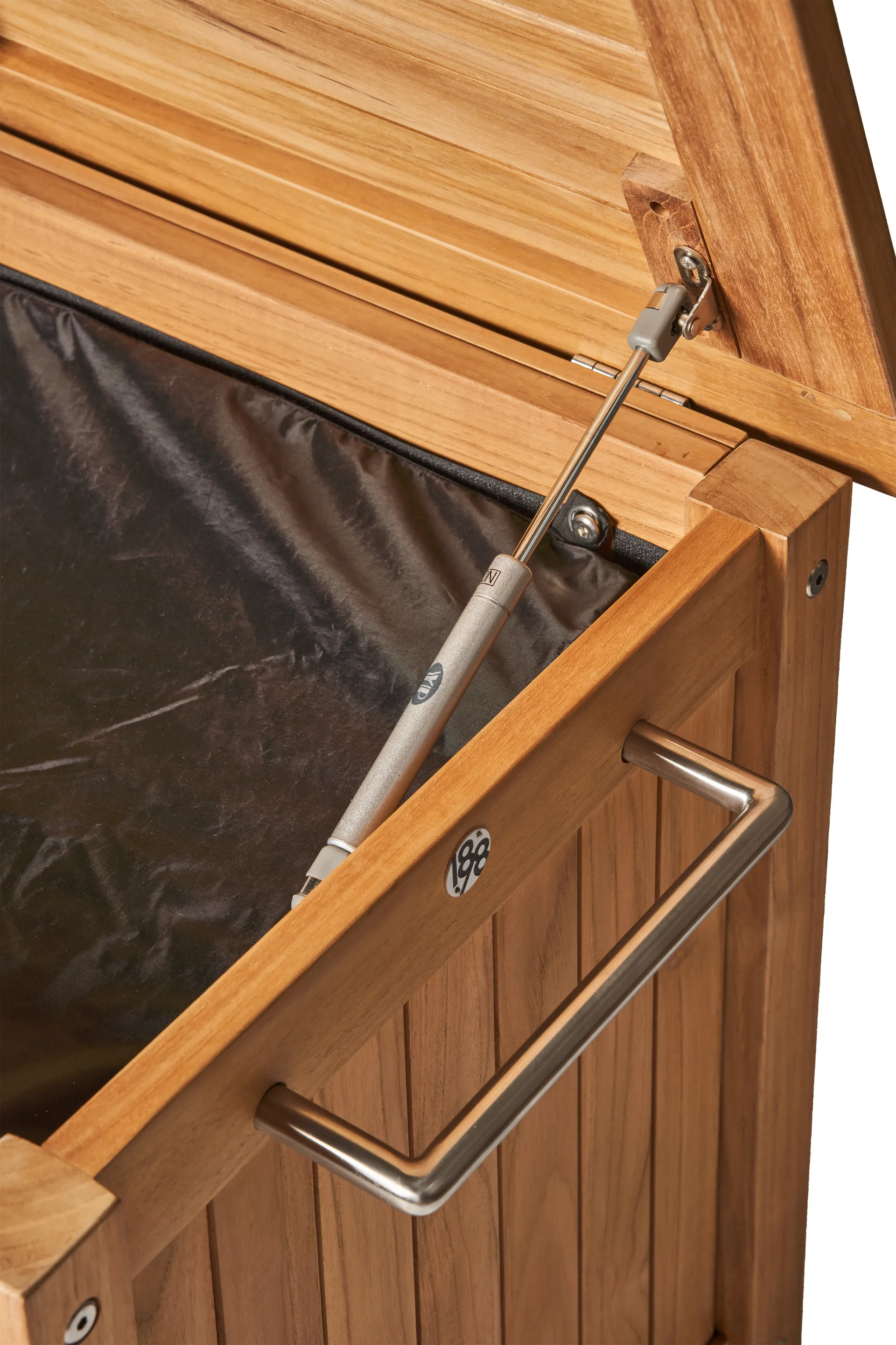 Bjärknäs クッションボックス 車輪付き S 130x50x60 cm, Teak 1898