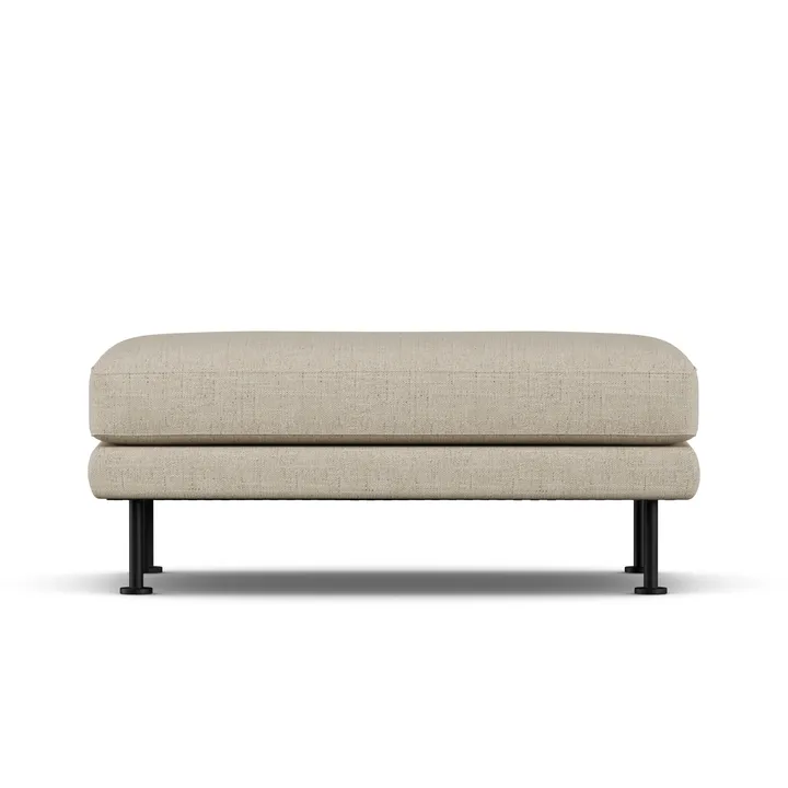 Bredhult フットスツール - Bern Beige 0341-black steel - 1898