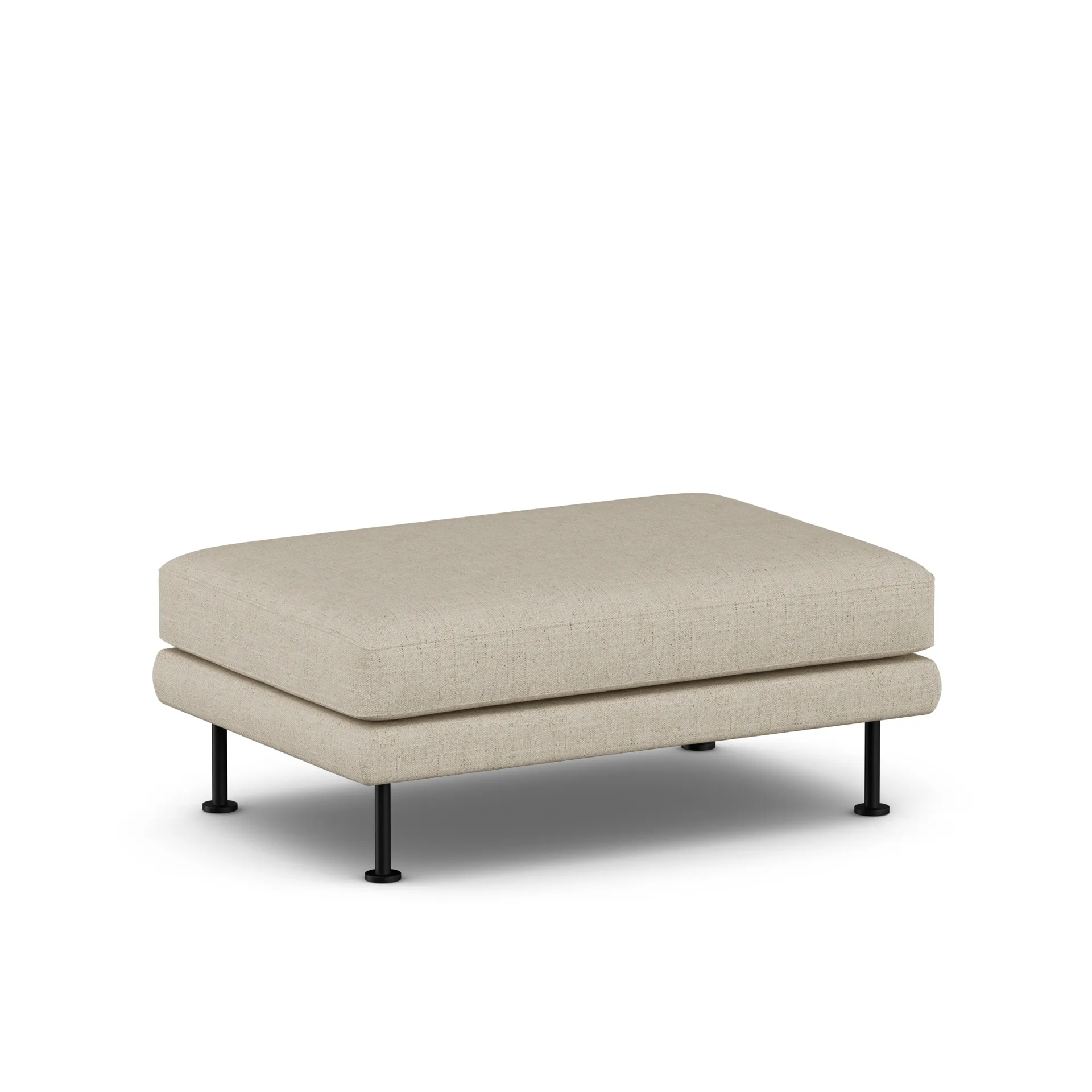 Bredhult フットスツール, Bern Beige 0341-black steel 1898