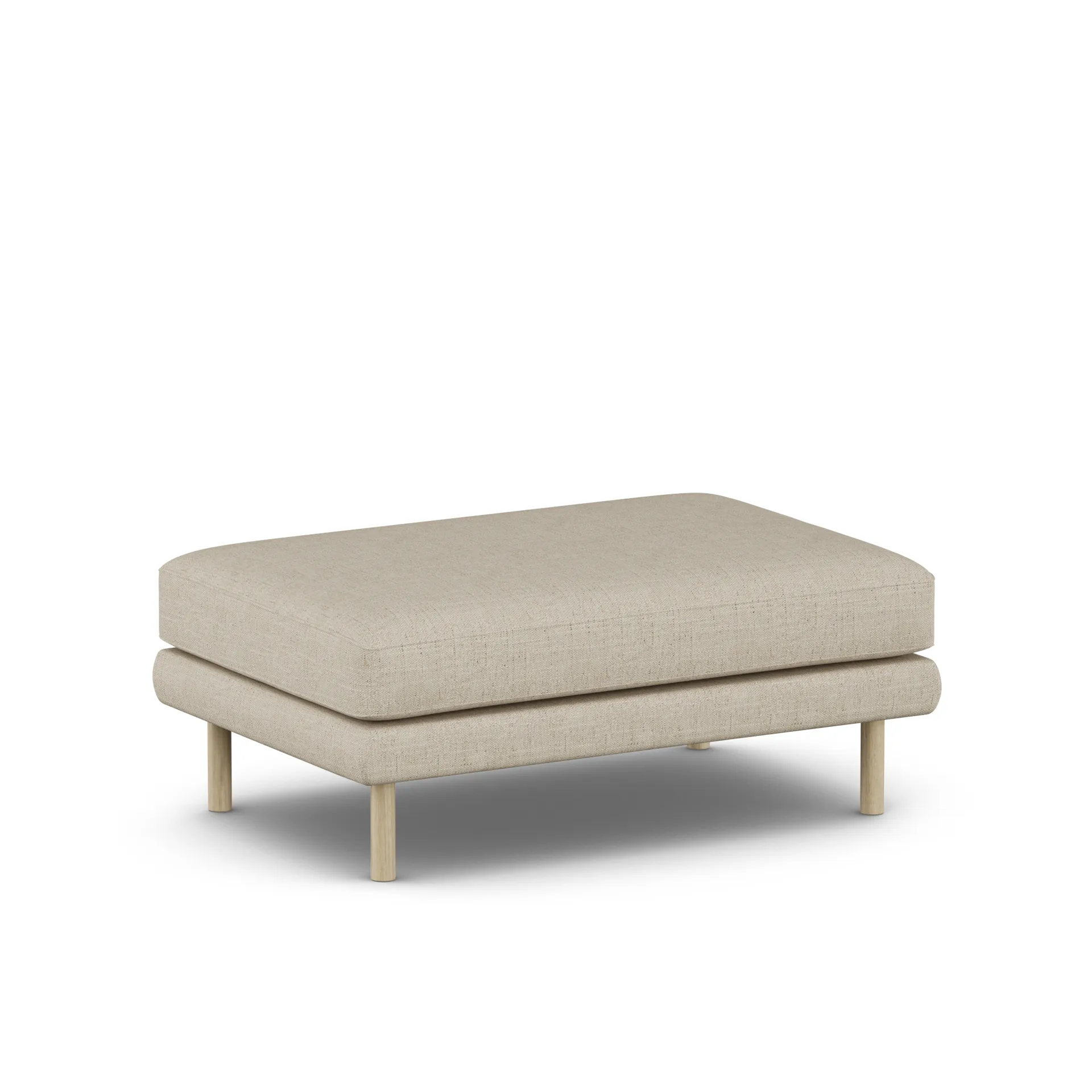 Bredhult フットスツール, Bern Beige 0341-white-oiled oak 1898