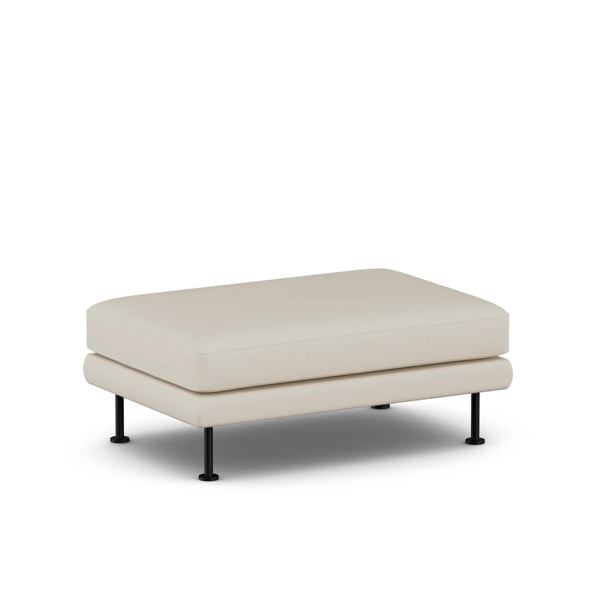 Bredhult フットスツール, Jump Beige 1956-black steel 1898