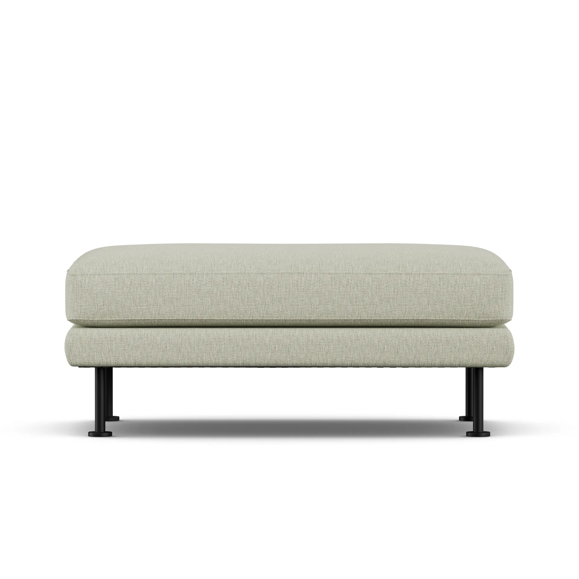 Bredhult フットスツール, Luiza Beige 3981-black steel 1898