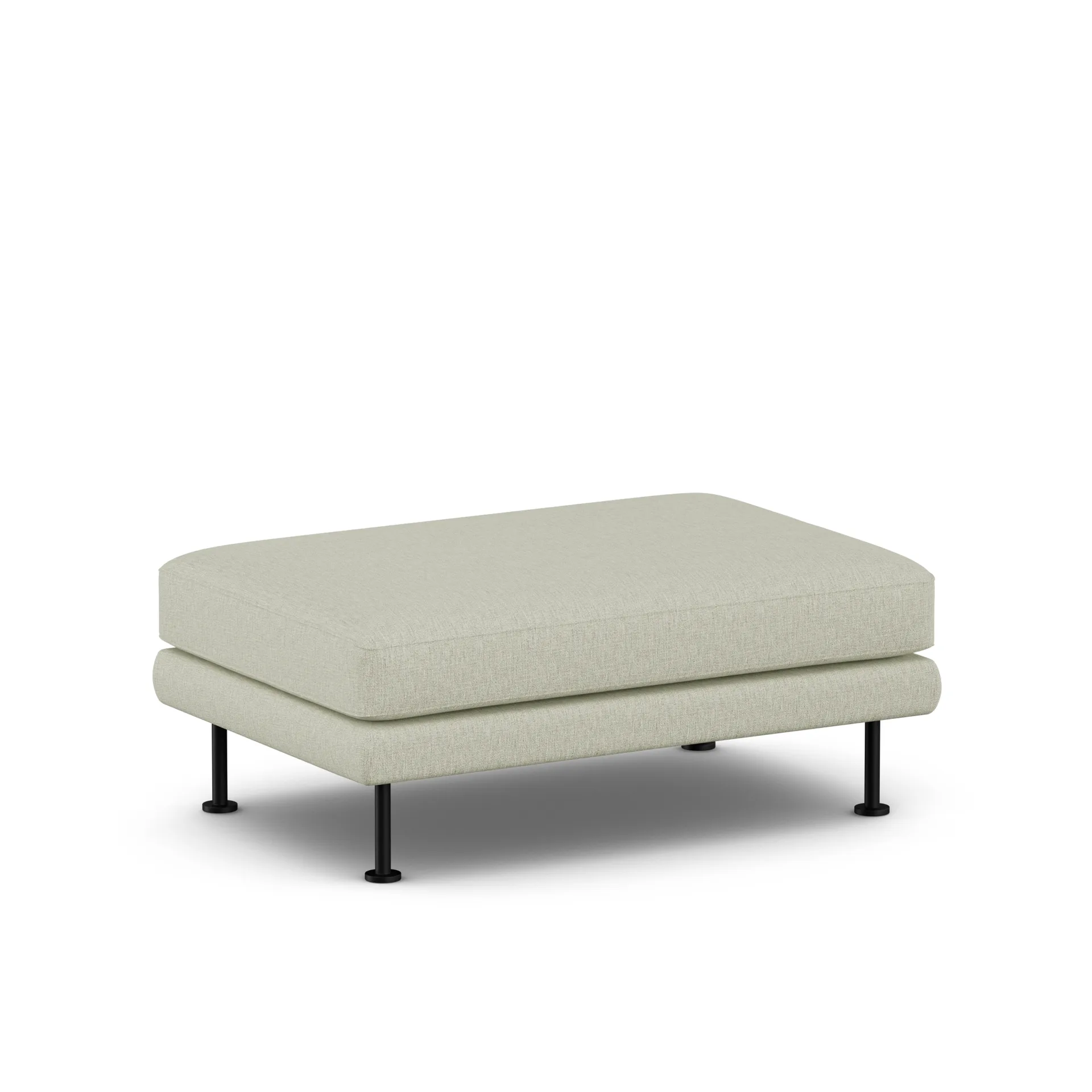 Bredhult フットスツール, Luiza Beige 3981-black steel 1898