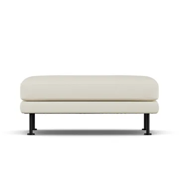 Bredhult フットスツール - Oslo Nature 1540-black steel - 1898