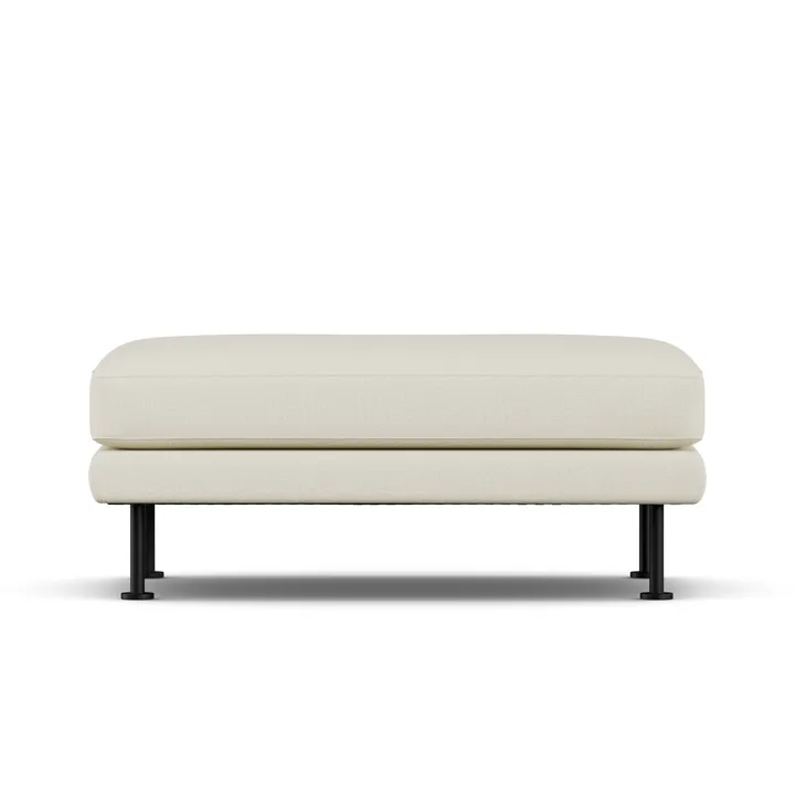 Bredhult フットスツール - Oslo Nature 1540-black steel - 1898