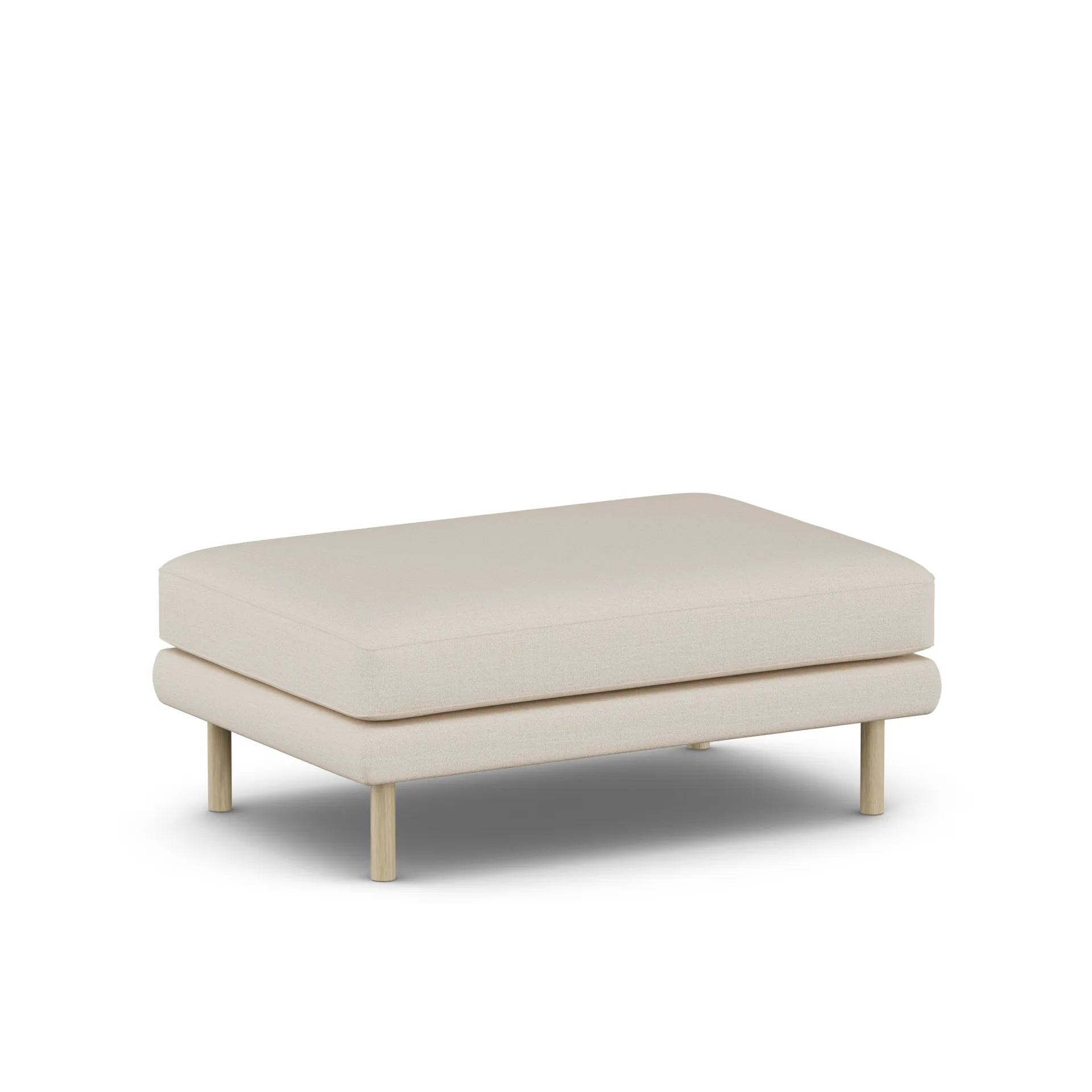 Bredhult フットスツール, Same Beige 6670-white-oiled oak 1898