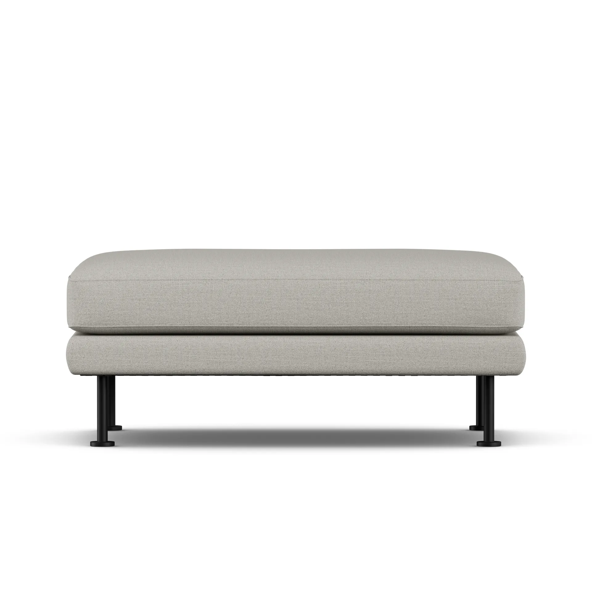 Bredhult フットスツール, Same Grey 6673-black steel 1898