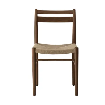 Fridhem ダイニングチェア - Smoked lacquered oak-natural woven - 1898