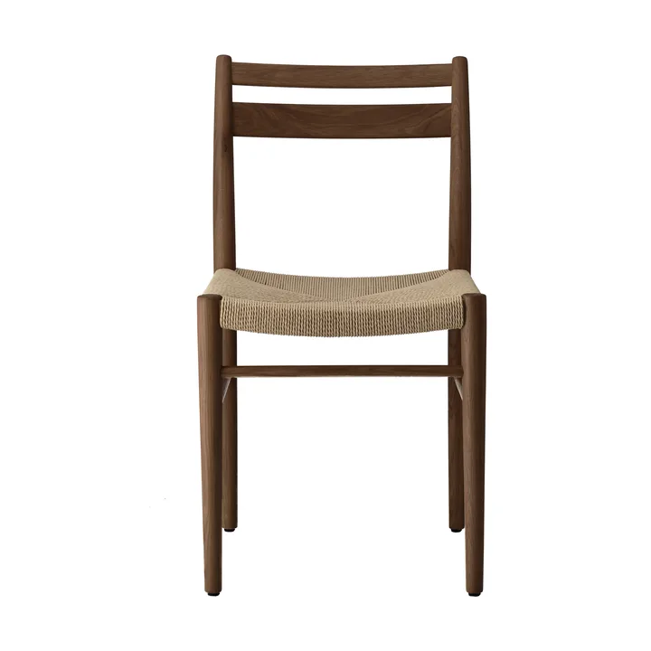 Fridhem ダイニングチェア - Smoked lacquered oak-natural woven - 1898