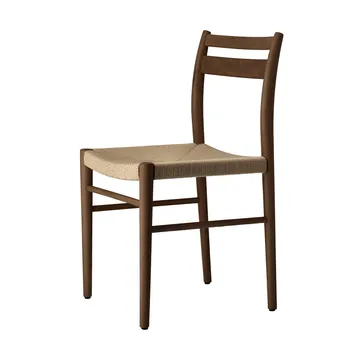 Fridhem ダイニングチェア - Smoked lacquered oak-natural woven - 1898