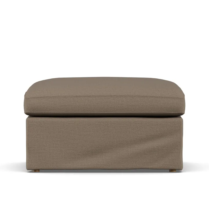 Linnevik フットスツール - Same Mole 6674-white-oiled oak, with skirt - 1898