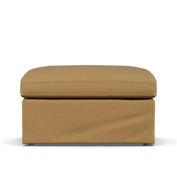 Linnevik フットスツール - Same Ochre 6676-white-oiled oak, with skirt - 1898