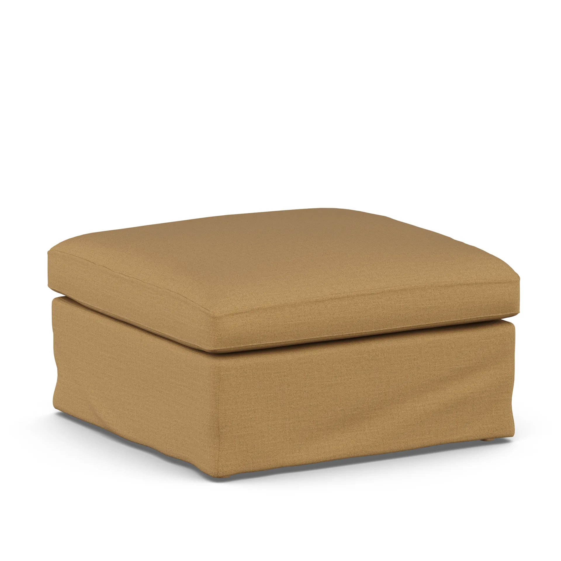 Linnevik フットスツール, Same Ochre 6676-white-oiled oak, with skirt 1898