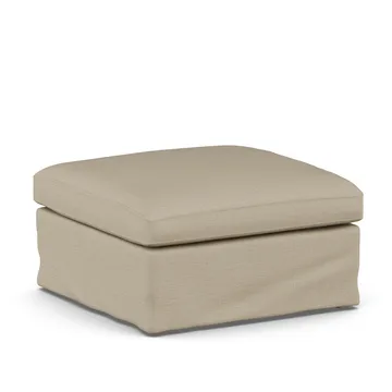 Linnevik フットスツール - Same Sand 6672-white-oiled oak, with skirt - 1898